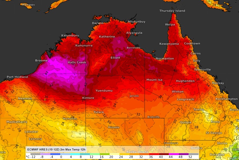 Northern Australia to face weeklong heatwave