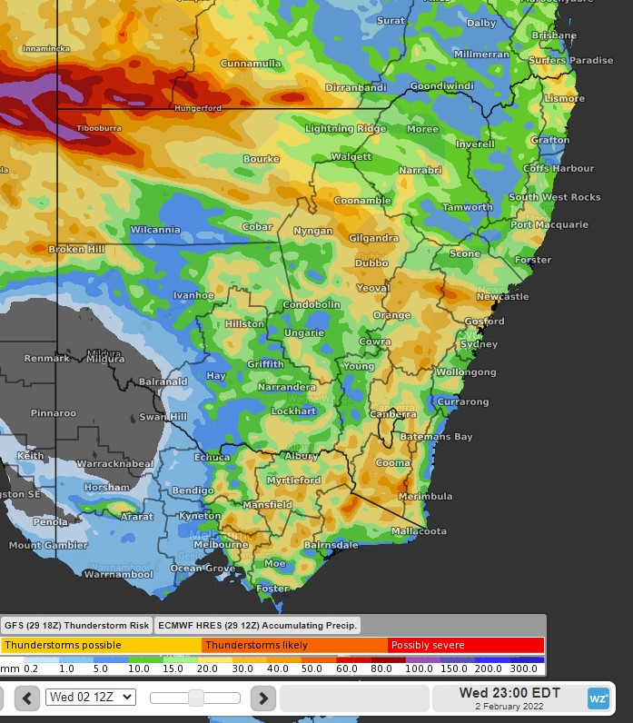 Showers and storms to continue in NSW