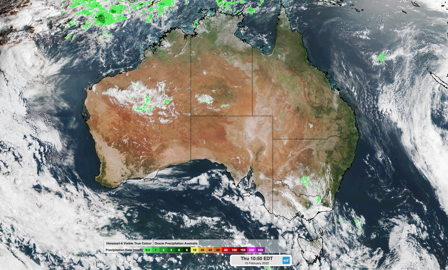 Real Time Rain Map National Rain Radar Almost Totally Clear... For Now