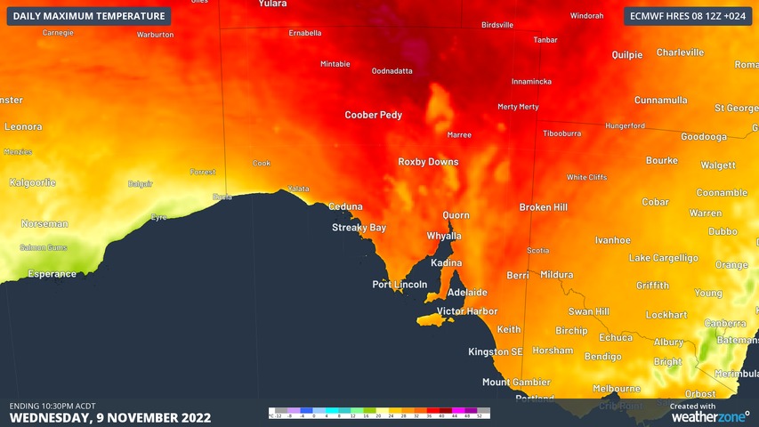Heat returns to Adelaide