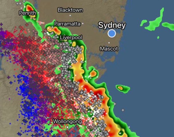 Sydney skies ablaze with 37,000 lightning strikes