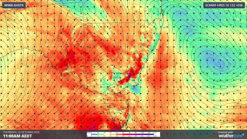 Severe weather and thunderstorms about to hit southeastern Australia