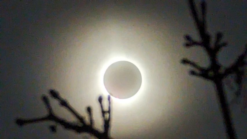 Satellites and astronauts capture stunning solar eclipse