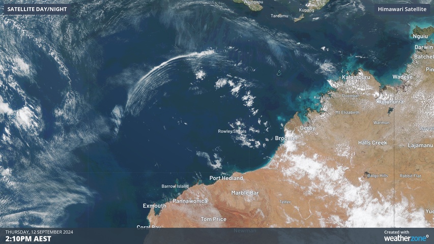 Atmospheric gravity waves spotted off Australia's northwest coast