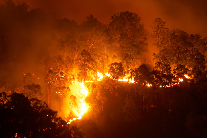 Image: Fire at night. Source: Credit: iStock image  Byronsdad