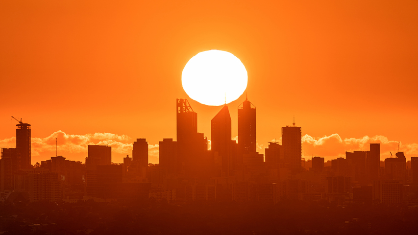 Image: A hot evening in Perth. Source: Istock/Charlie Guo