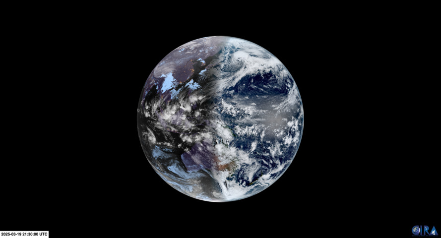 Image: Sunrise on the date of the equinox captured by the Himawari-9 satellite. Source: RAMMB/ CIRA